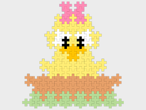 Påskekylling i kurv