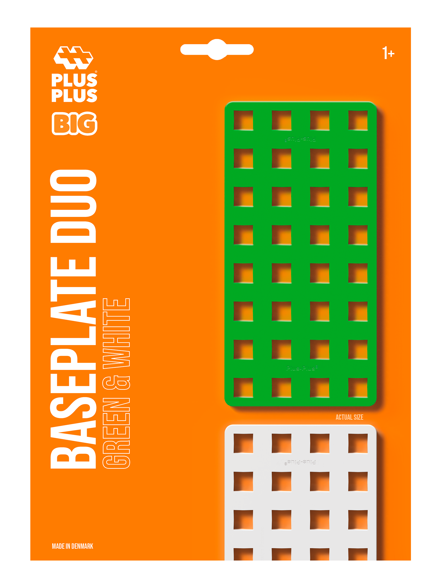 To BIG byggeplader i grøn og hvid