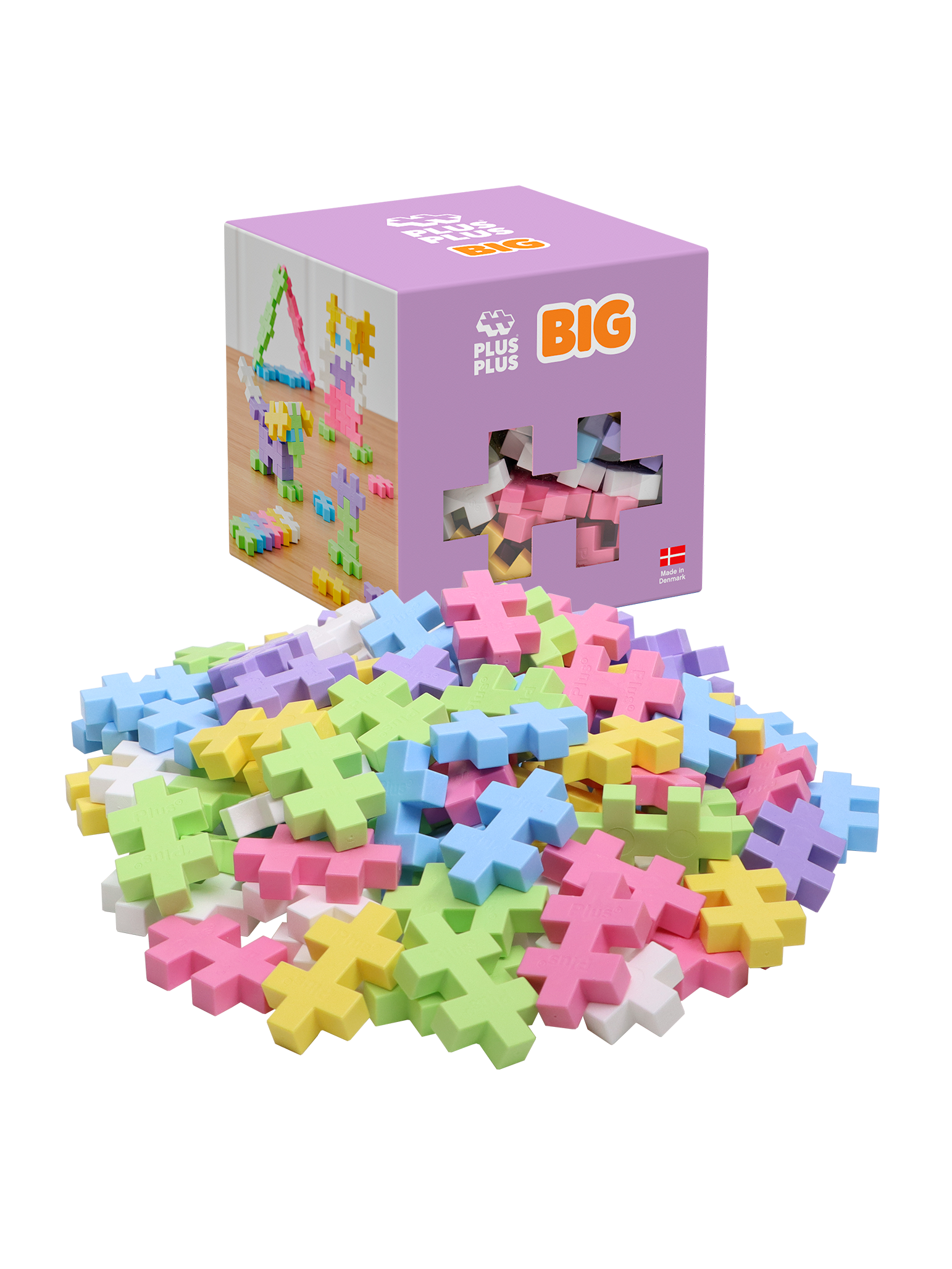 BIG Pastel Farvemix - 100 stk