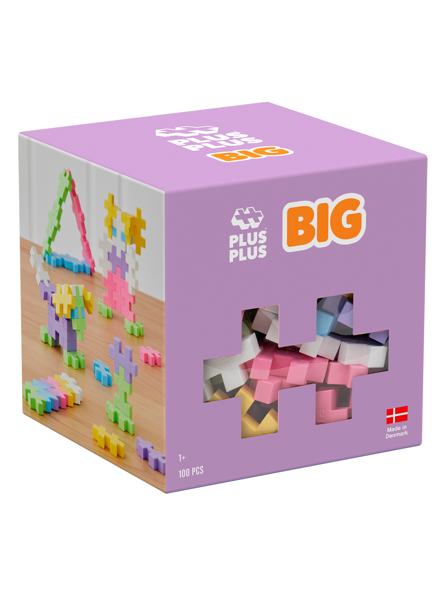 BIG Pastel Farvemix - 100 stk