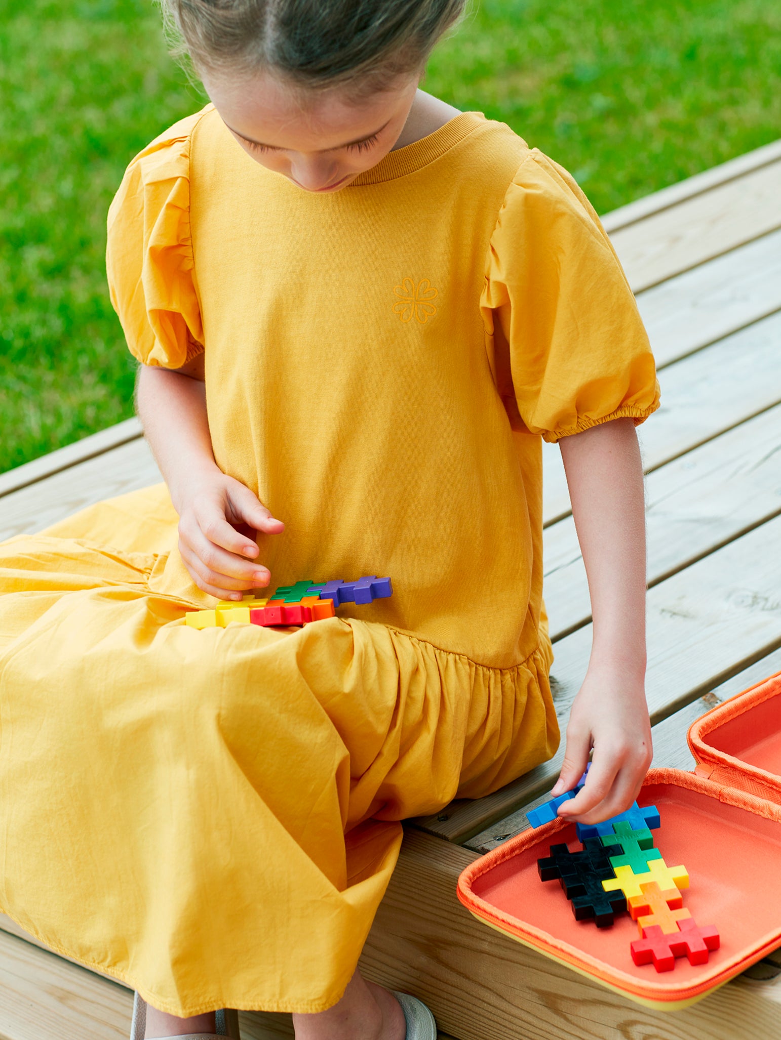 BIG Gul rejsekuffert - 15 stk