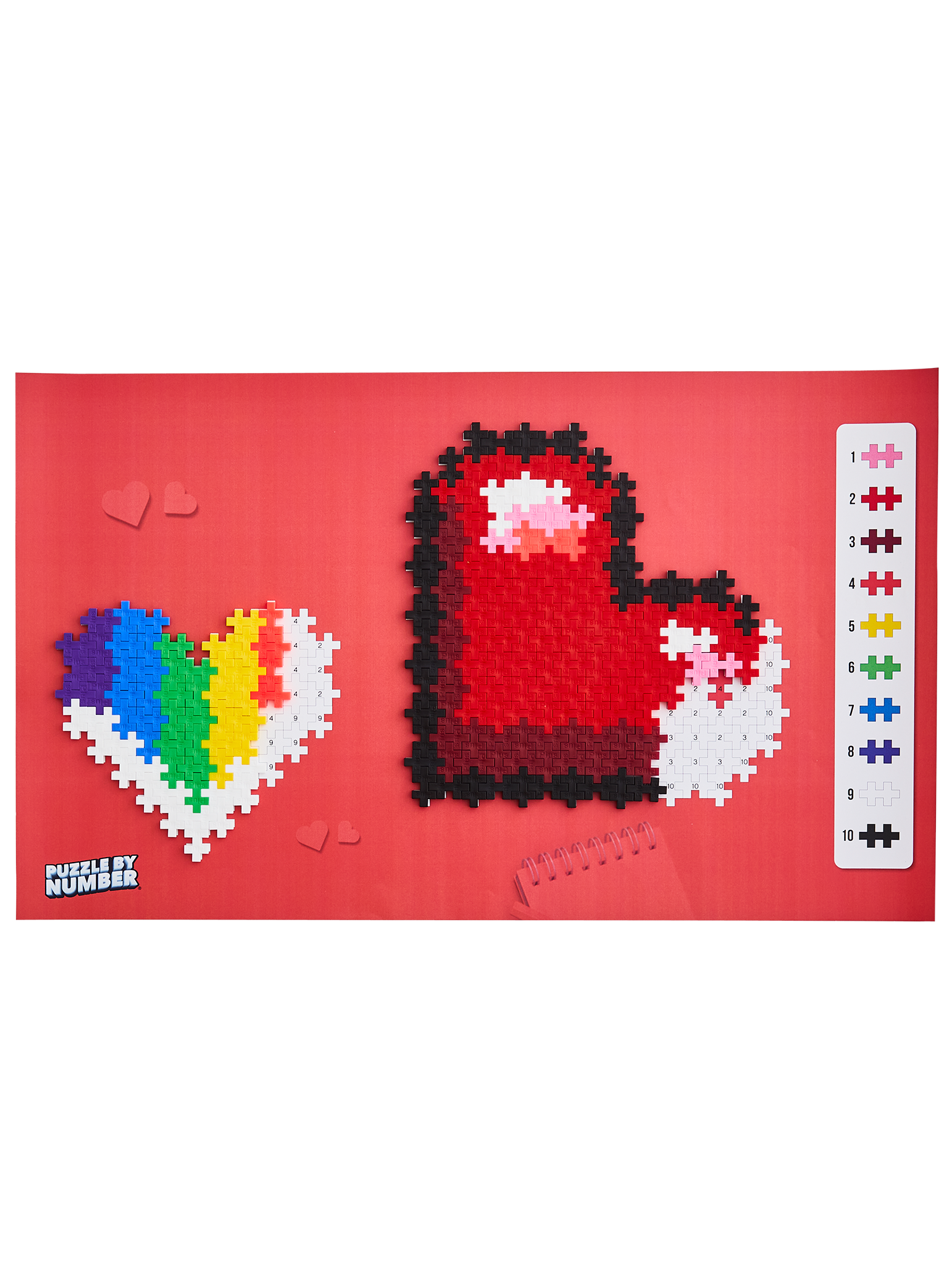 Puzzle By Number - Hjerter