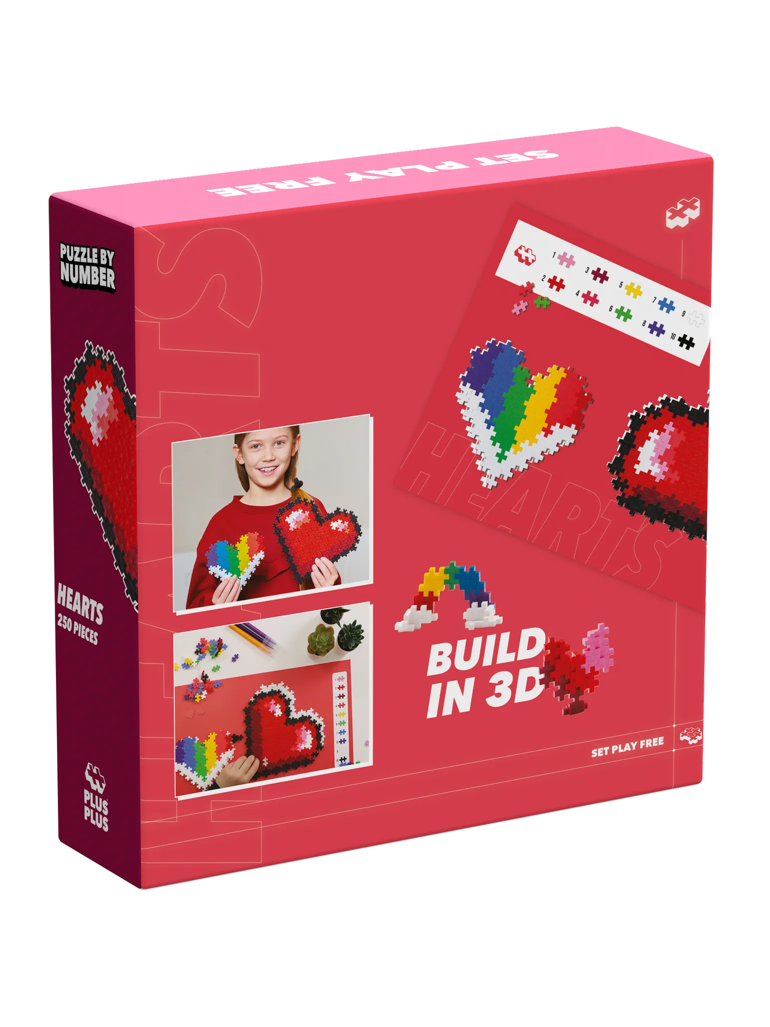 Puzzle By Number - Hjerter