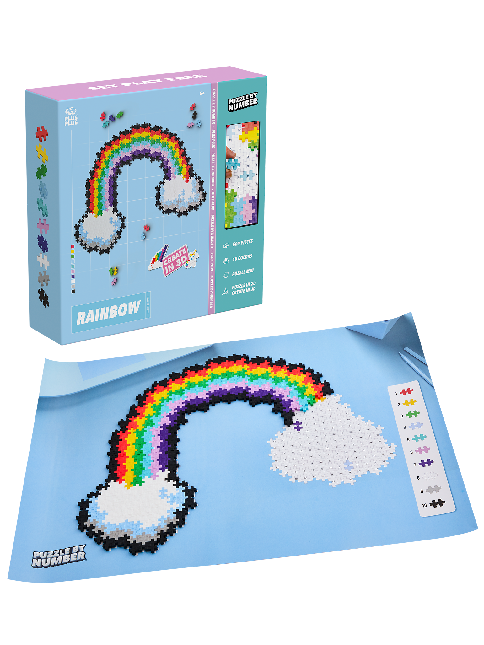 Puzzle By Number - Regnbue