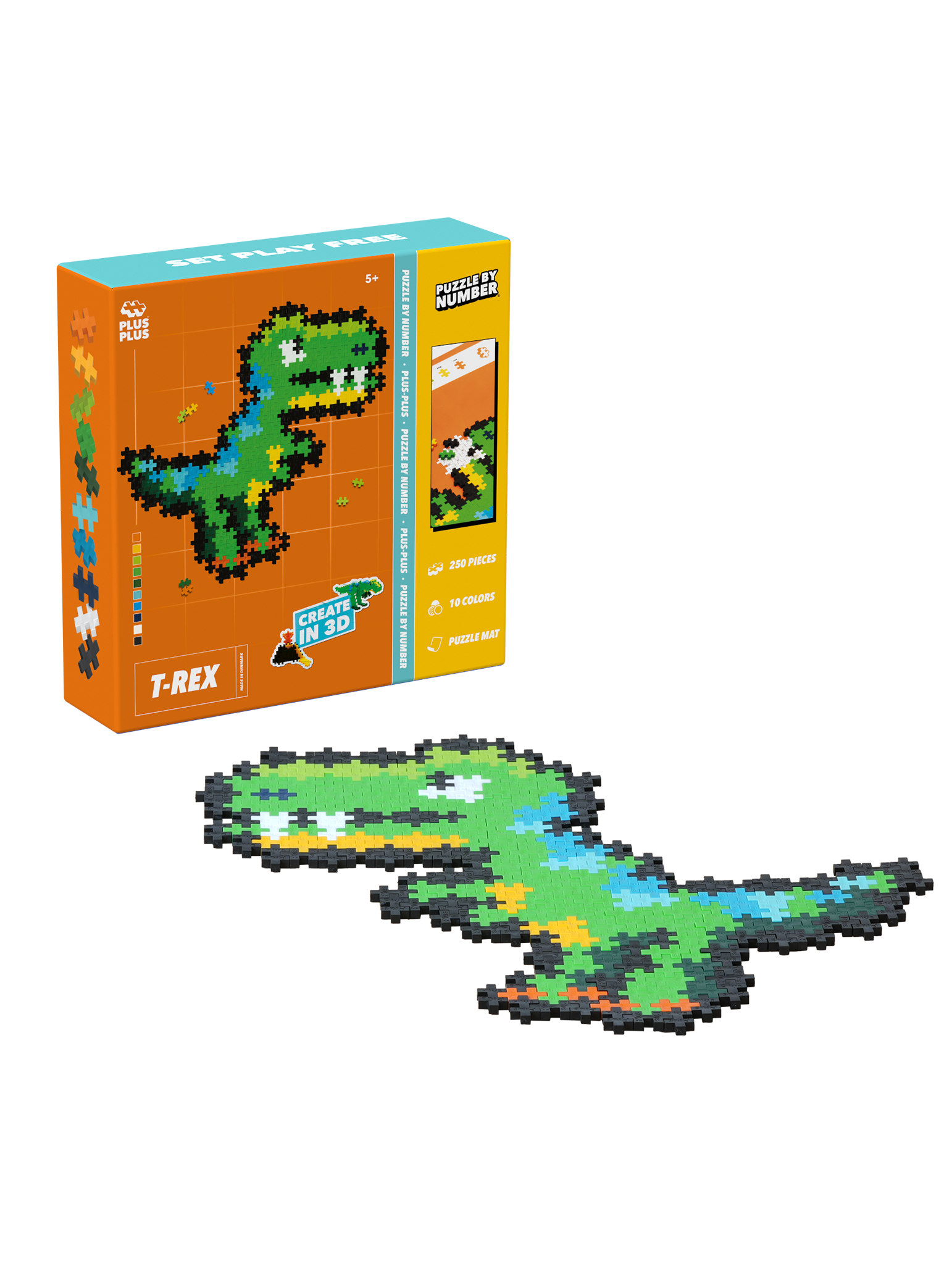 Puzzle By Number - T-Rex