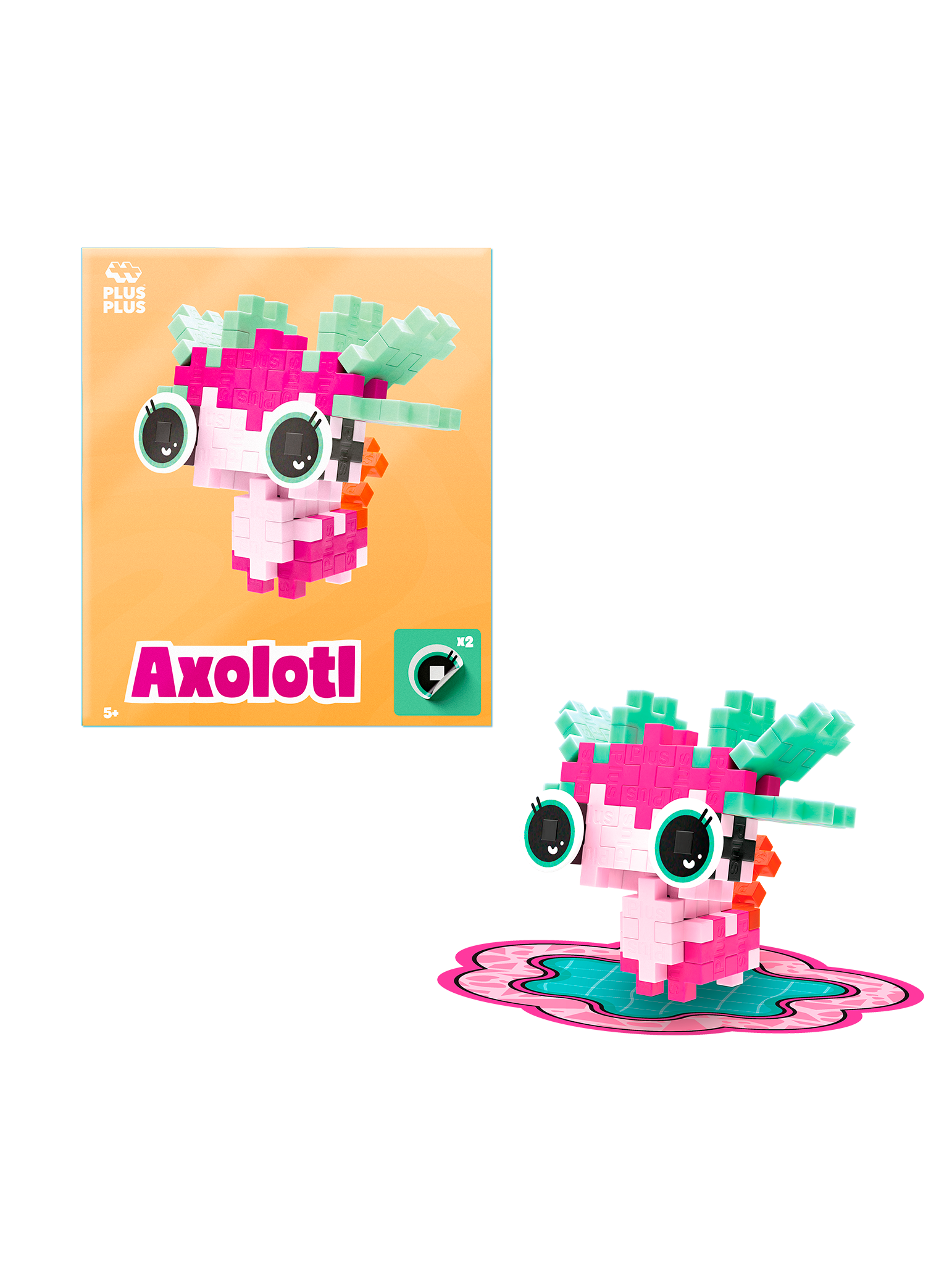 Kæledyrspakke - Pink Axolotl