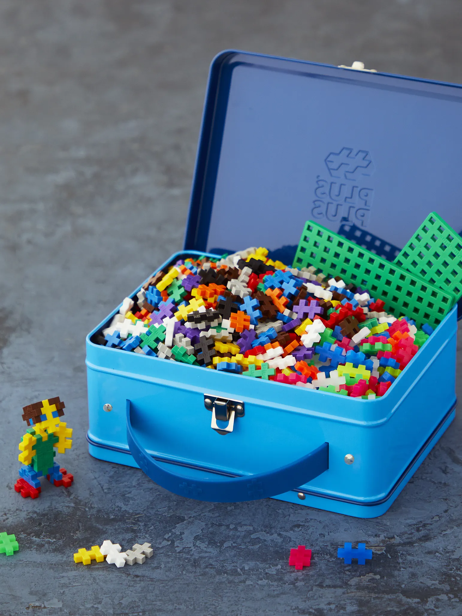 Blå Metalkuffert - 600 stk