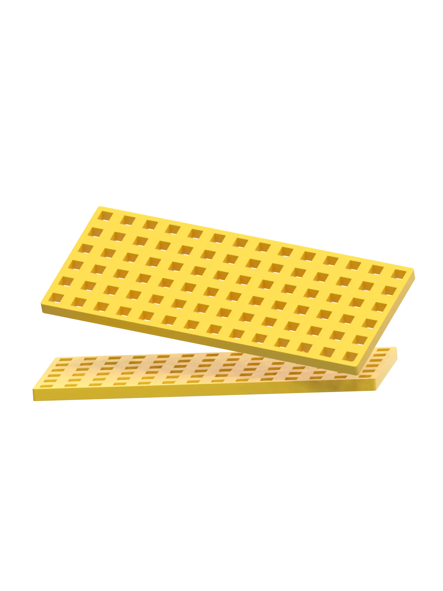 Aflange Byggeplader - Gul - 2 stk