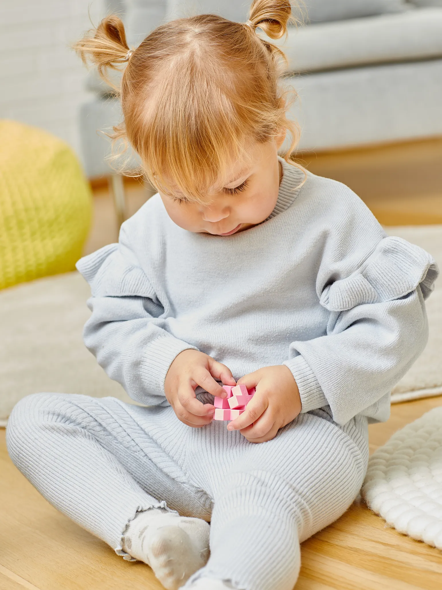 BIG Lyserød metalkuffert - 70 stk