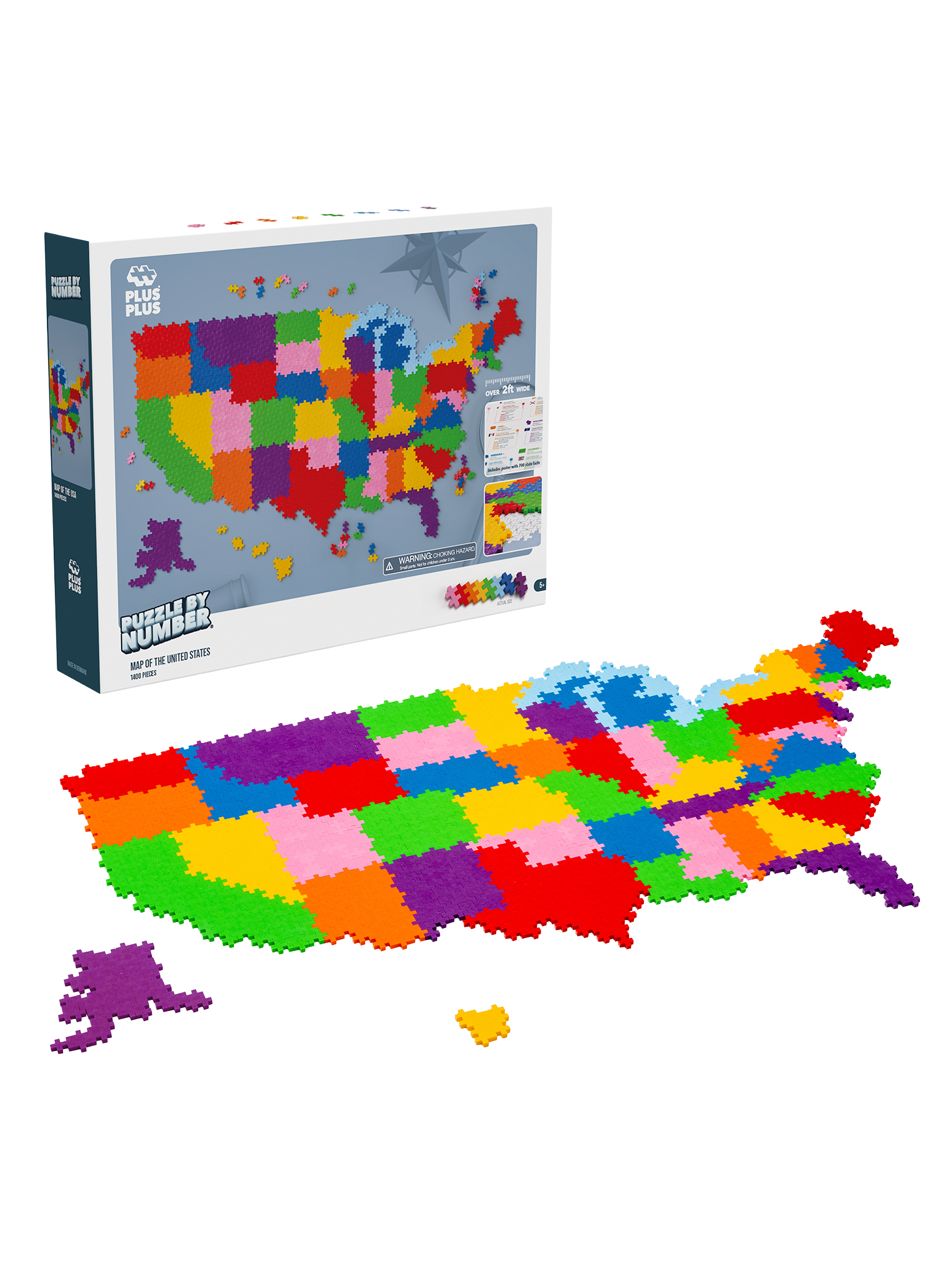 Puzzle By Number - USA Kort